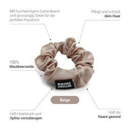 image-SilkSein Beige Silk Hair Band
