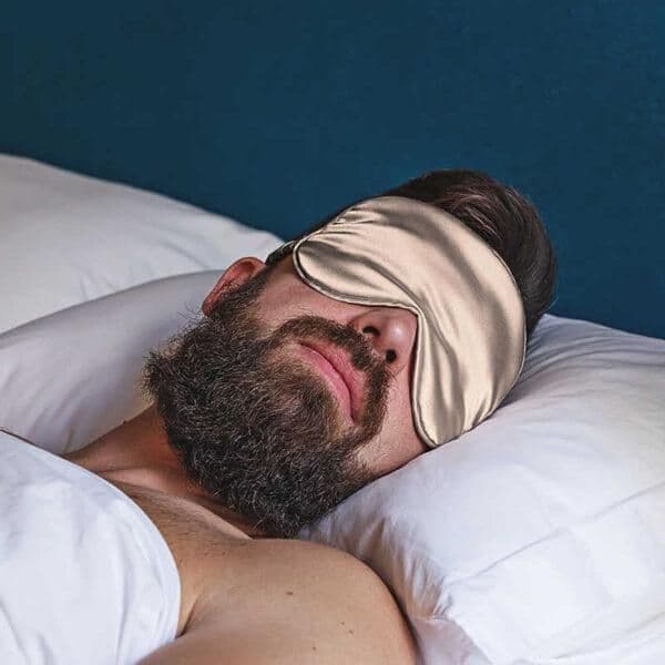 image-SilkSein Beige Silk Sleep Mask