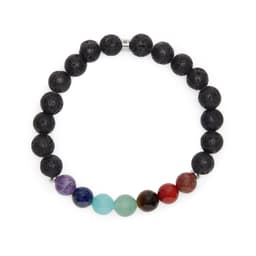 image-Bracelet "Guérison des 7 chakras" en Pierres de Lave
