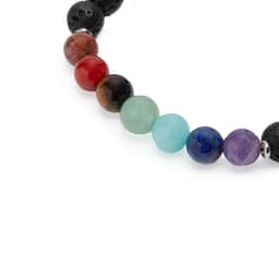image-Bracelet "Guérison des 7 chakras" en Pierres de Lave