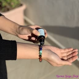 image-Bracelet "Guérison des 7 chakras" en Pierres de Lave