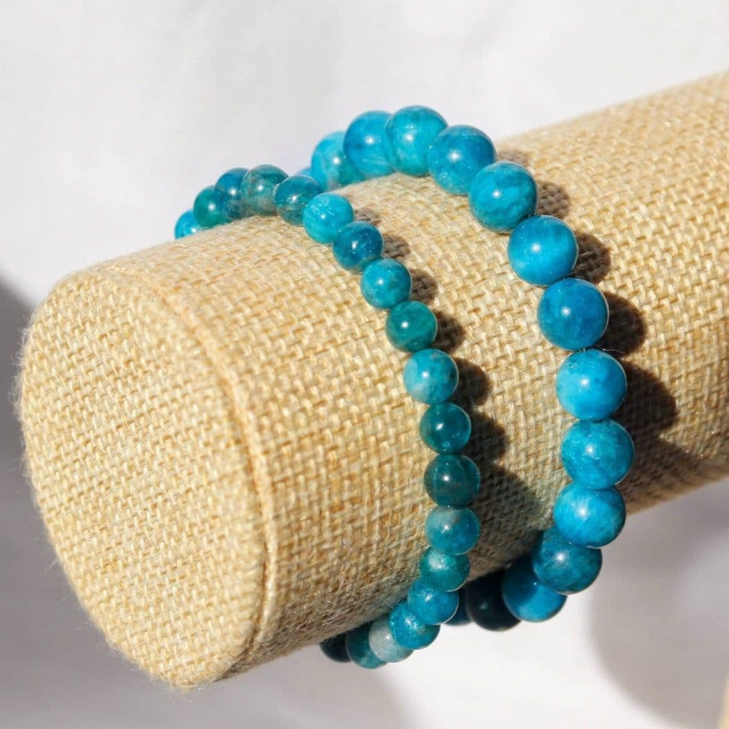 image-Bracelet en Apatite bleue ✦ Communication, Timidité et Bien-être