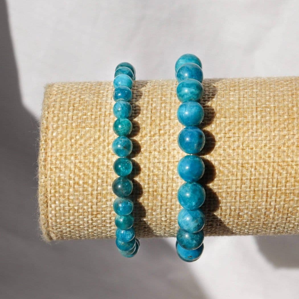 image-Bracelet en Apatite bleue ✦ Communication, Timidité et Bien-être