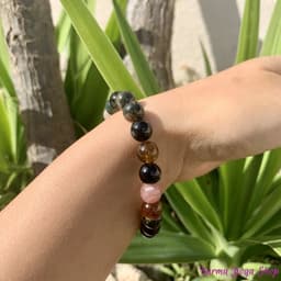 image-Bracelet "Énergie" en Tourmaline Multicolore