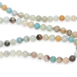 image-Bracelet Mala "Lotus" de 108 perles en Amazonite