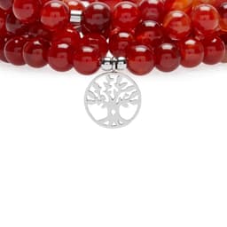 image-Bracelet Mala "Sensualité" de 108 perles en Cornaline