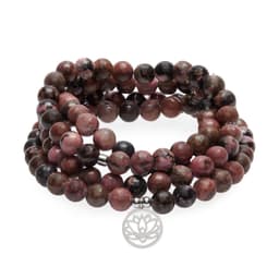 image-Bracelet Mala "Maîtrise des Emotions" de 108 perles en Rhodonite