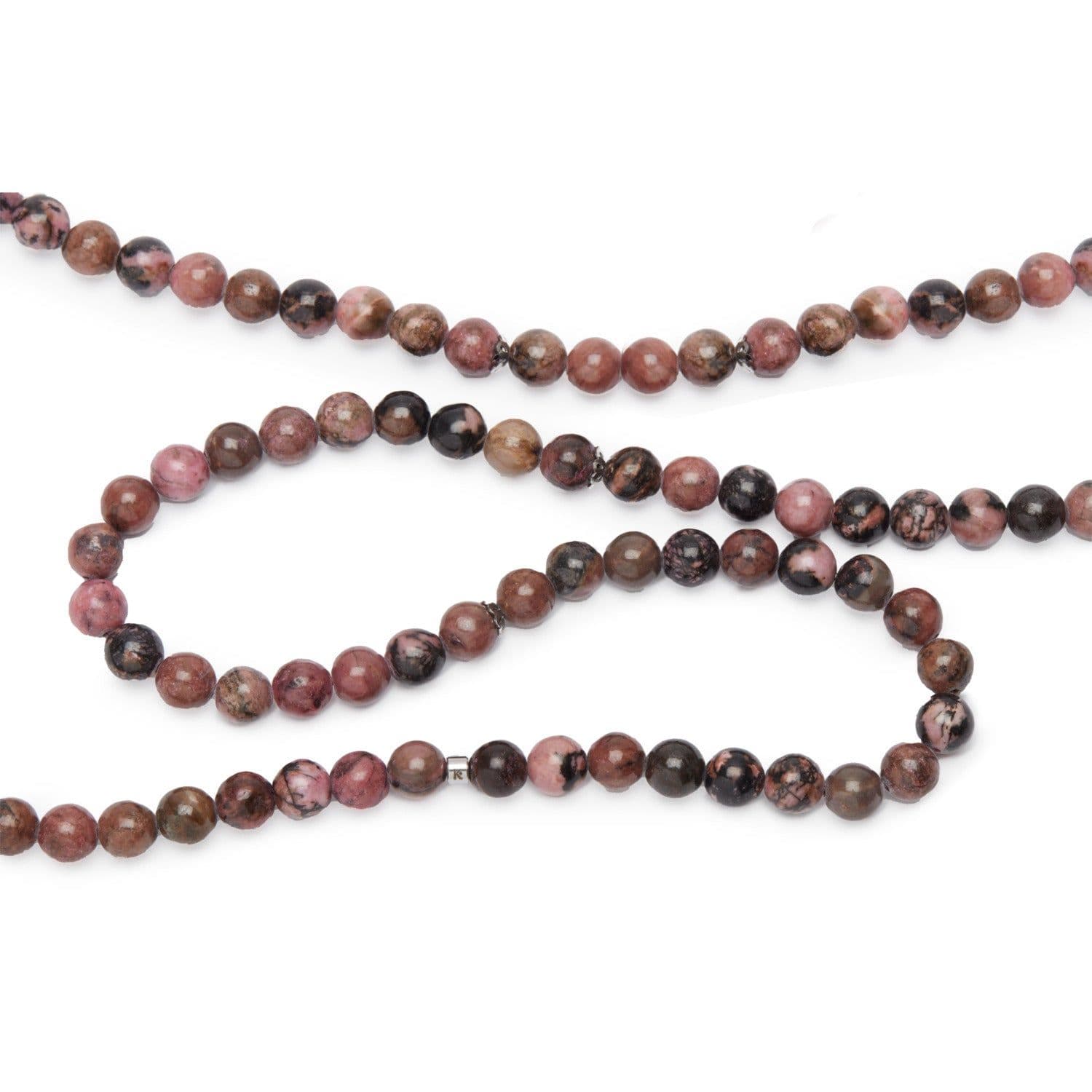 image-Bracelet Mala "Maîtrise des Emotions" de 108 perles en Rhodonite