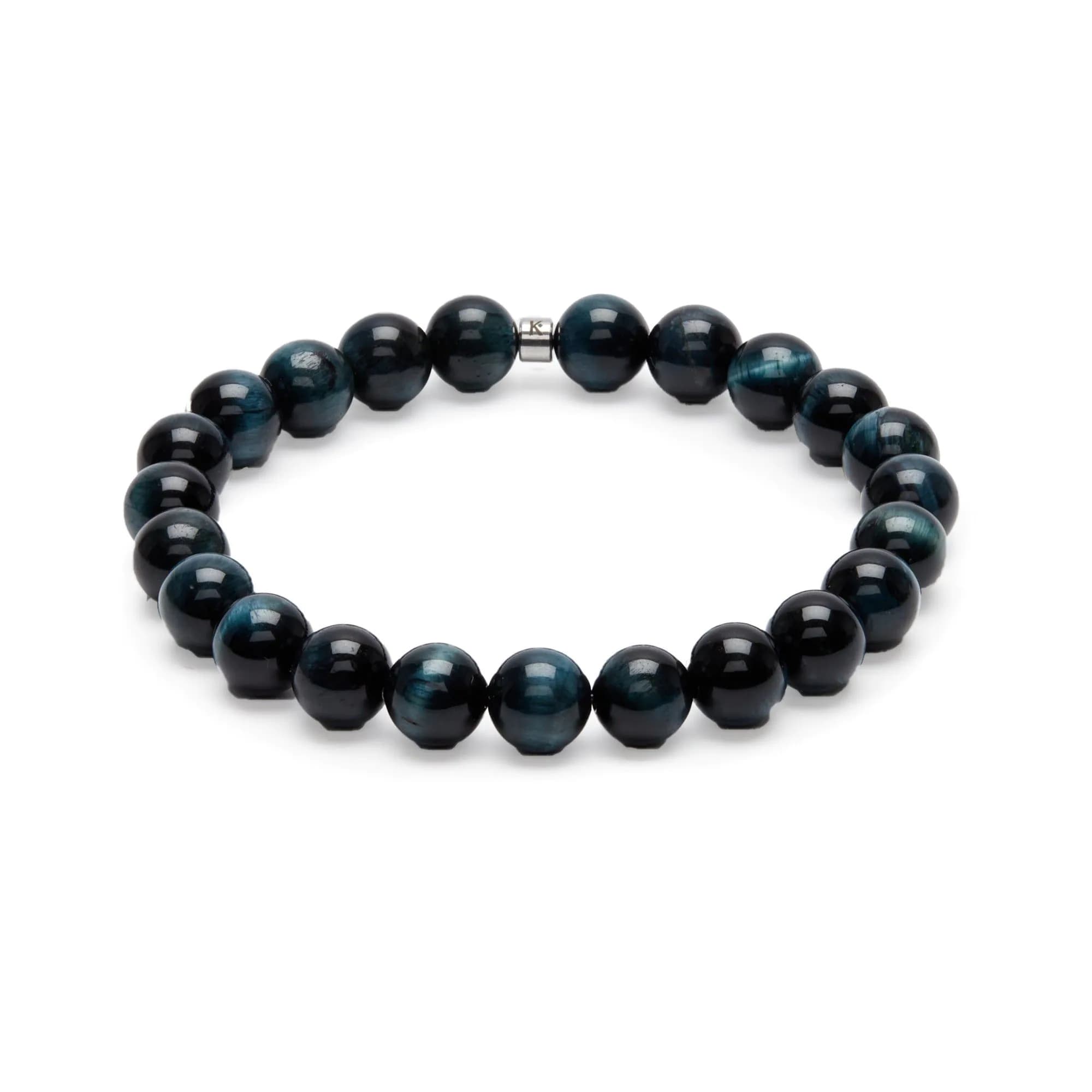 image-Bracelet "Energie" en Oeil de Faucon (Oeil de Tigre Bleu)