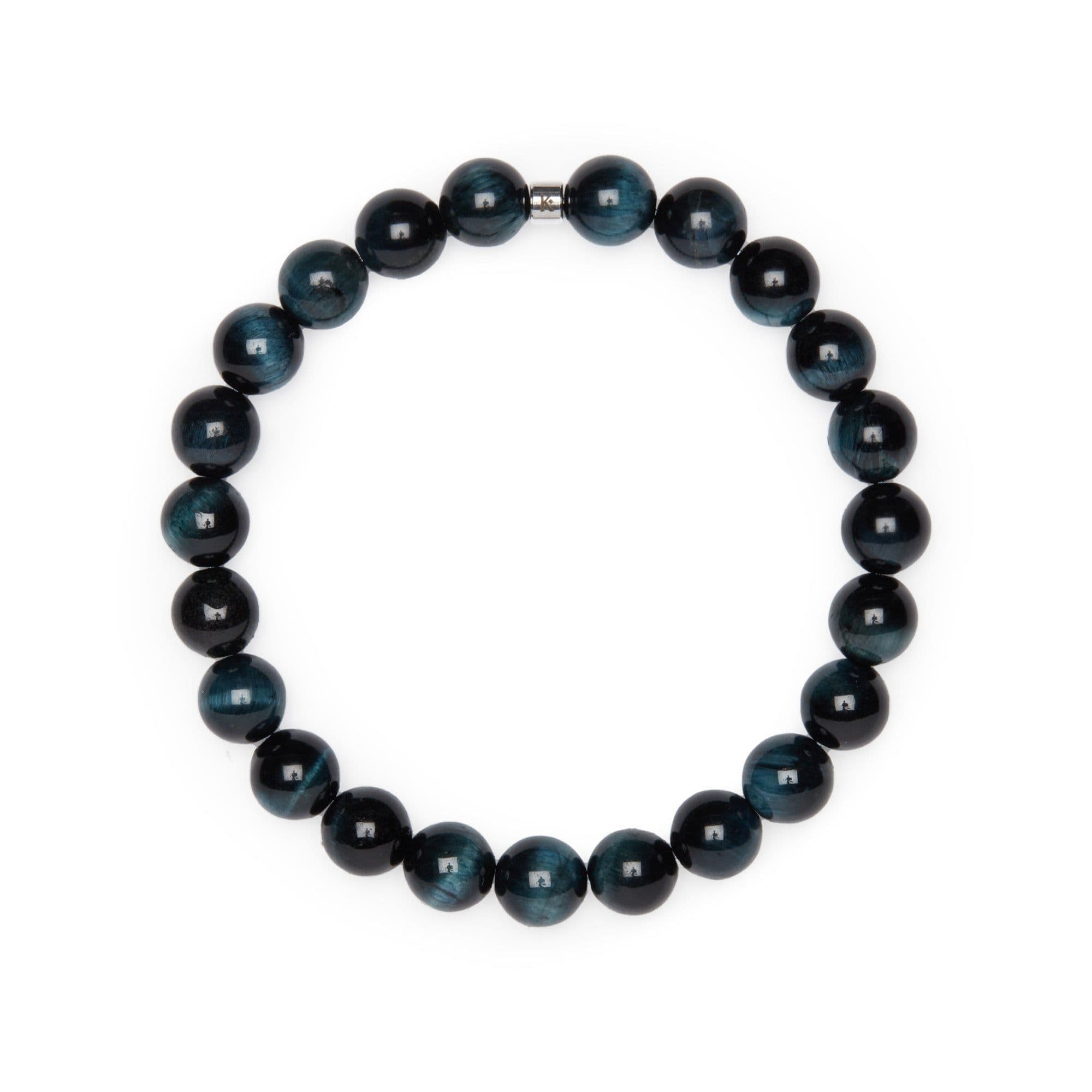 image-Bracelet "Energie" en Oeil de Faucon (Oeil de Tigre Bleu)