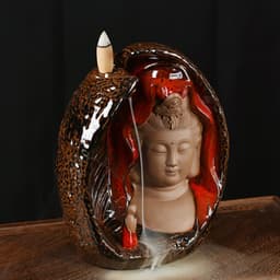 image-Brûleur d'encens en céramique "Compassion de la Guan Yin"