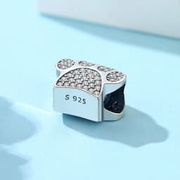 image-Original 925 Sterling Silver Charms Love Pets Dog Cat Paw Print Pendant Beads Fit Brand Bracelets Necklaces Women DIY Jewelry