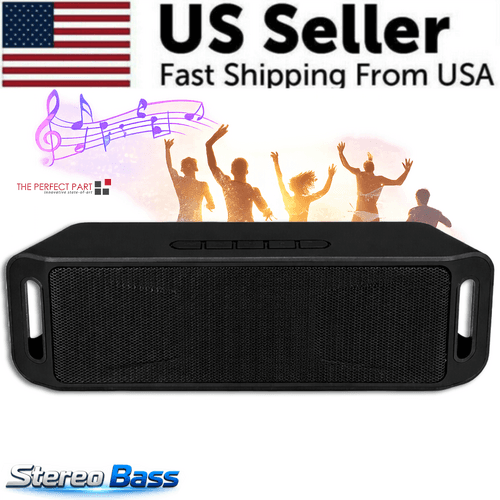 image-Bluetooth Speaker Wireless Waterproof Outdoor Stereo Bass USB/TF/FM