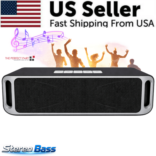 image-Bluetooth Speaker Wireless Waterproof Outdoor Stereo Bass USB/TF/FM