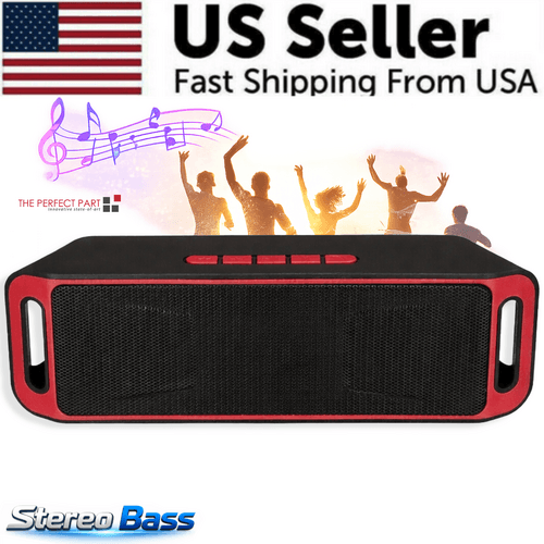 image-Bluetooth Speaker Wireless Waterproof Outdoor Stereo Bass USB/TF/FM