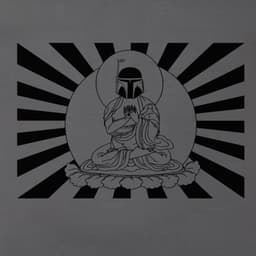 image-Star Wars Boba Fett Buddha Tee - Eco Friendly, USA Printed, Small-XXL