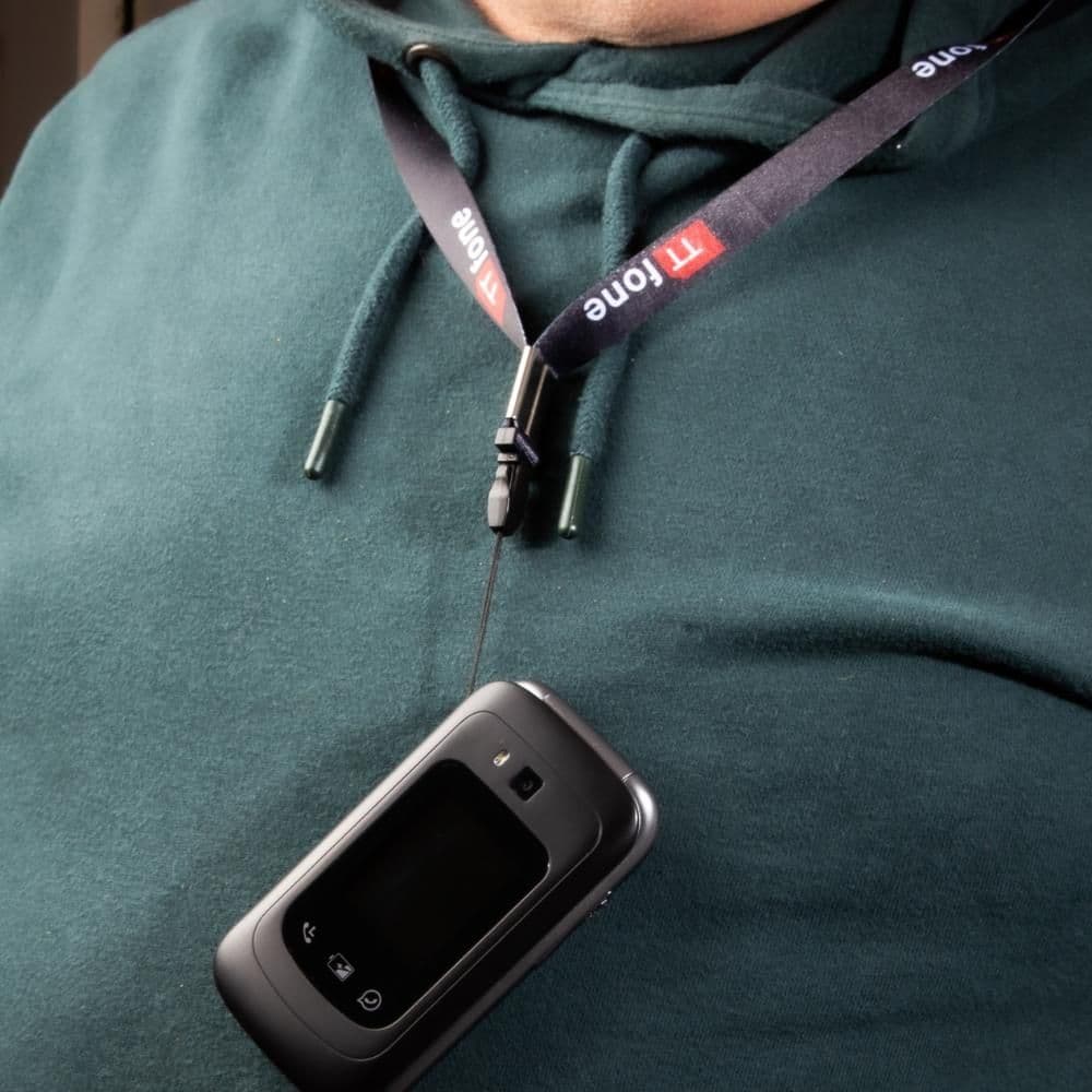 image-Bundle offer for TTfone TT970 4G WhatsApp Flip Big Button Senior Mobile with Nylon Holster Case (TTCB9) and Car Charger (TTCC), O2 Bundle Pay As You Go