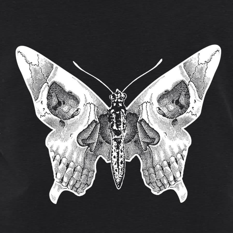 image-Butterfly Skull Men's T-Shirt - Eco-Friendly Print USA - Sizes S-XXL