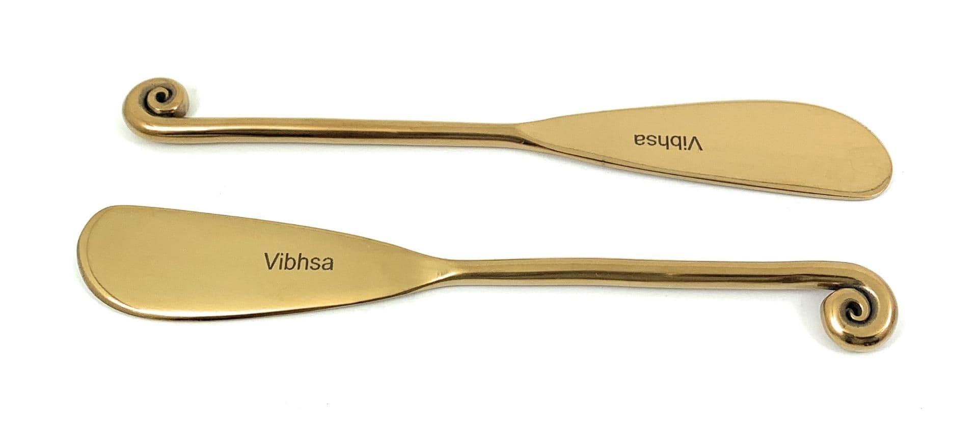 image-Vibhsa Golden Butter Spreaders Set of 6