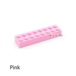 image-20pcs DIY Building Blocks Thick 2x8 Dots Educational Creative Toys for Children Figures Plastic Bricks Size Compatible With 3007