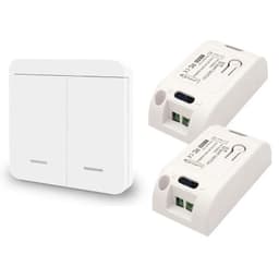 image-Diese 433Mhz wireless Wall Switch rf 86 wall panel transmitter Safety Switch and AC 110V 220V relay interruptor for Light Lamp