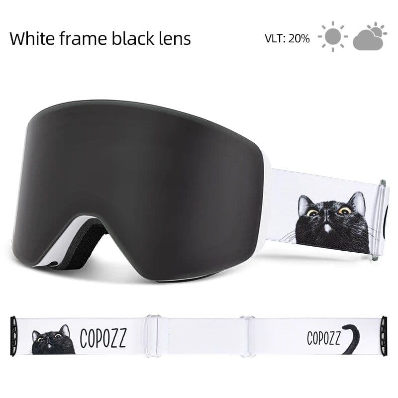 image-COPOZZ Professional Winter Ski Goggles Magnetic Quick-Change Double Layers Anti-Fog Snowboard goggles Men Women Ski Equipment