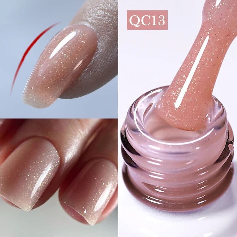 image-BORN PRETTY Milky White Jelly Nude Gel Nail Polish 10ml White Translucent Soak Off Gel Vernis Semi Permanent Need UV Light Cure