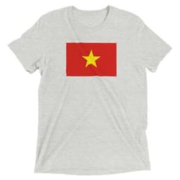 image-Drapeau du Viêt Nam - T-shirt unisexe triblend-ras du cou