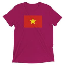image-Drapeau du Viêt Nam - T-shirt unisexe triblend-ras du cou