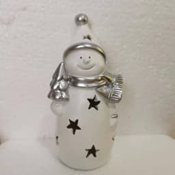image-Santa Claus Snowman LED Festival Home Decoration Decoration Resin Crafts