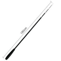 image-Pet Toy Cat-teasing Stick Extendable 180cm Rod Feather Replacement Head Adjustable Extendable Cat-teasing Stick Fishing Cat Toy