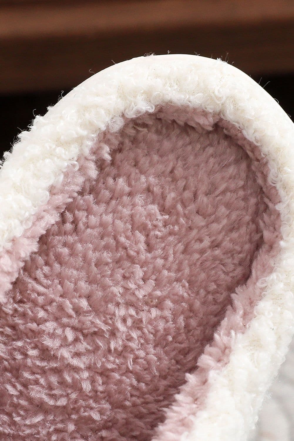 image-White Plush Christmas Tree Slippers Contrast Liner