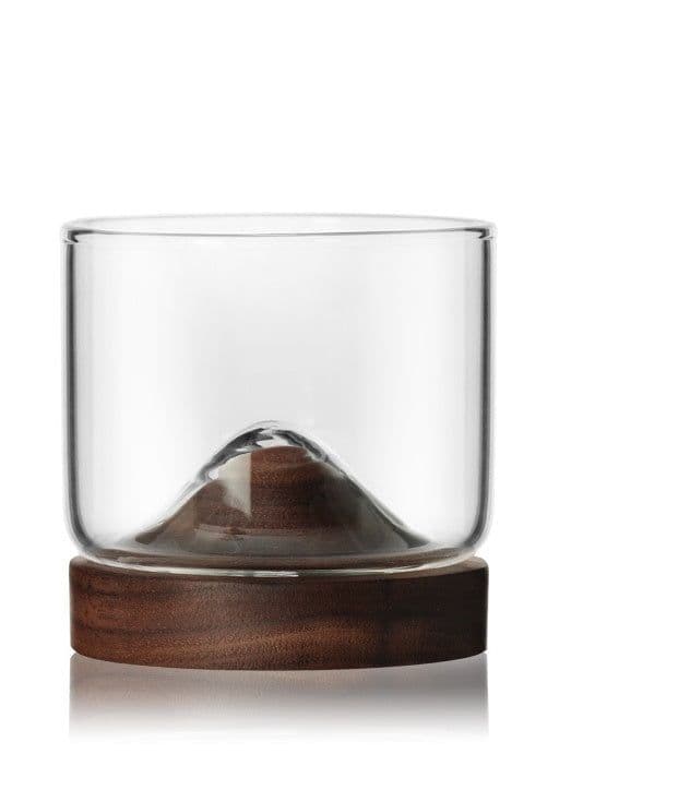 image-High Borosilicate Glass Water Cup Mountain Style Tea Cup