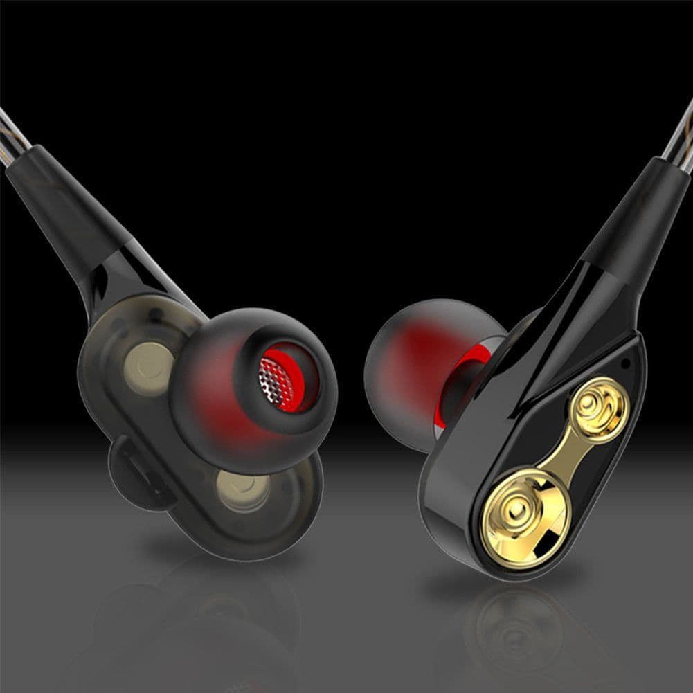 image-Metal In-ear Wire-controlled Music Small Headphones
