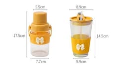 image-Niche Portable Children's Cute Glass Water Cup