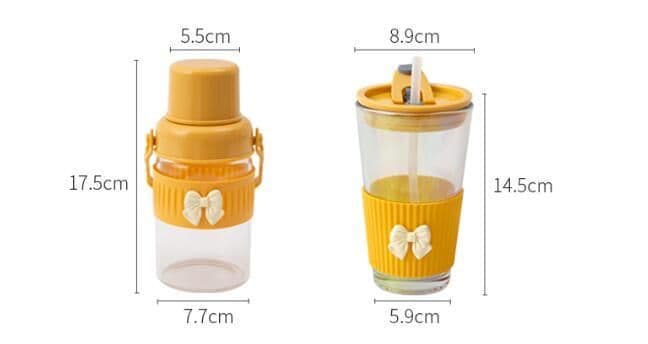 image-Niche Portable Children's Cute Glass Water Cup