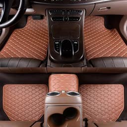 image-Universal Right Rudder Foot Pad Leather Quilted Embroidered Full Surround