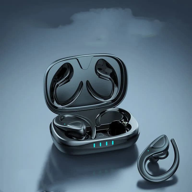 image-Bluetooth Headset Binaural Wireless Sports Hanging Ear Type
