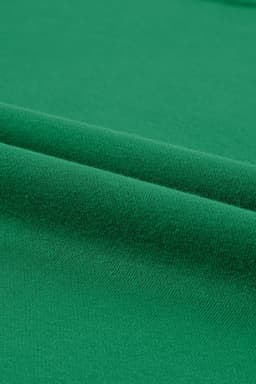 image-Green Solid Round Neck Raglan Sleeve Sweatshirt
