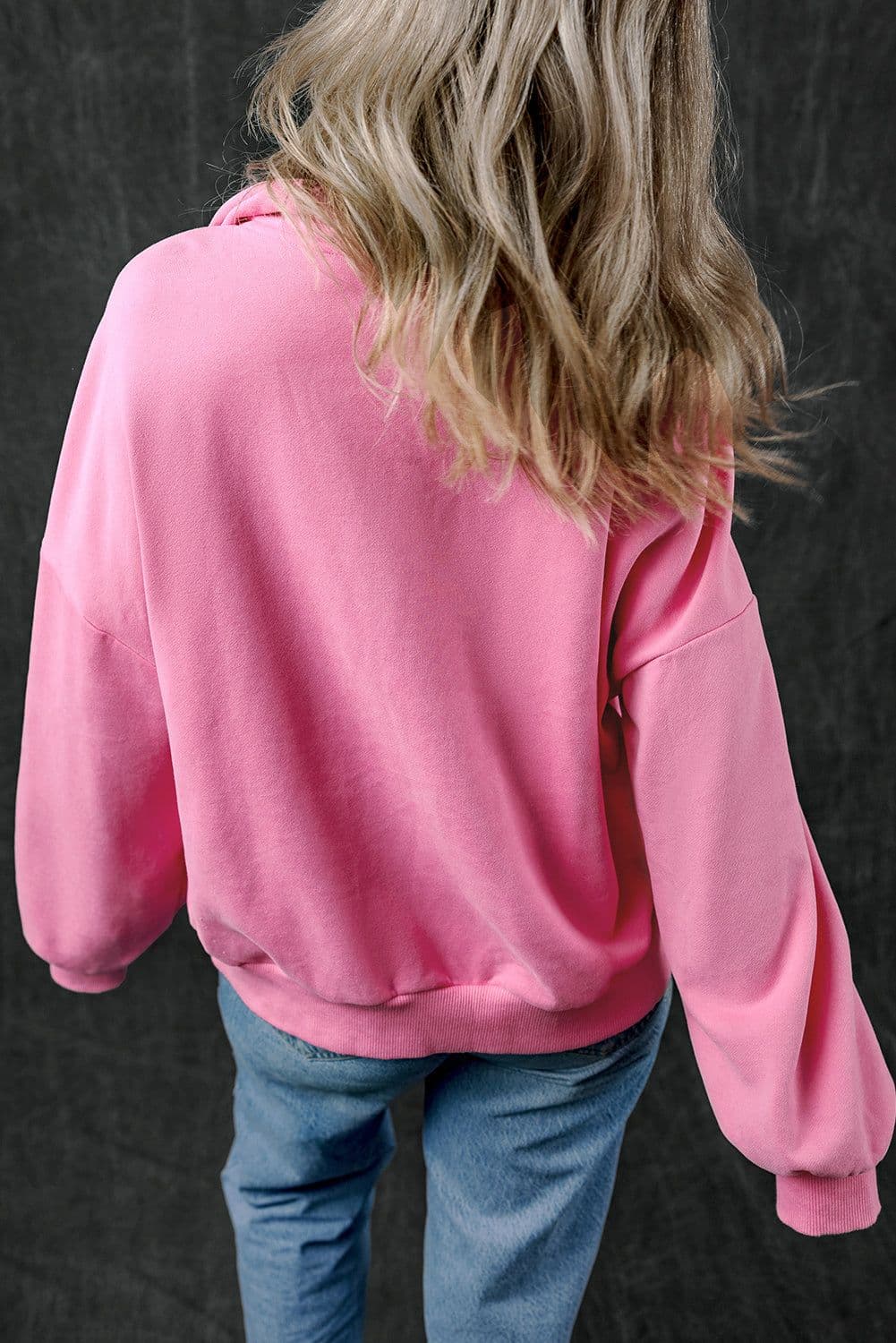 image-Light Grey Kangaroo Pocket Zip-up Sweatshirt (56 characters)