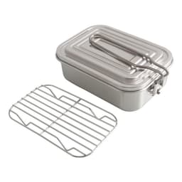 image-Outdoor Camping Stainless Steel Lunch Box Picnic Tableware Set