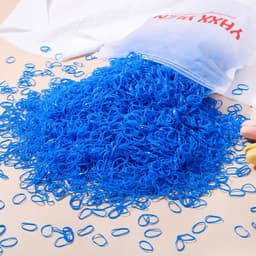 image-500/1000/2000pcs Girls Colourful Disposable Rubber Band Hair Ties Headband Children Ponytail Holder Bands Kids Hair Accessories