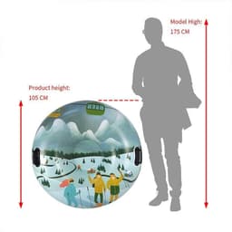 image-Outdoor Creative Printed PVC Winter Thick Ski Ring
