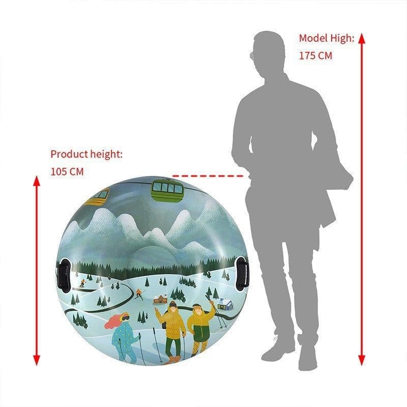 image-Outdoor Creative Printed PVC Winter Thick Ski Ring