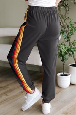 image-Light Blue Counting Rainbows High Waist Sweatpants