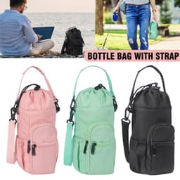image-Water Bottle Pouch Water Bottle Shoulder Bag Water Cup Bag Crossbody Kettle Cover
