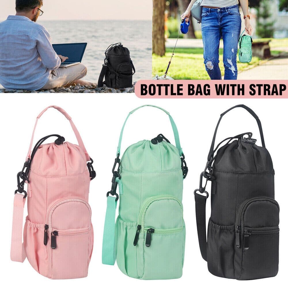 image-Water Bottle Pouch Water Bottle Shoulder Bag Water Cup Bag Crossbody Kettle Cover