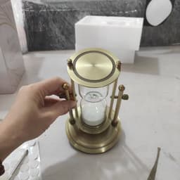image-Creative Wooden Hourglass Timer 15 Minutes Desk Study Room Decoration