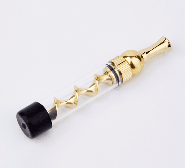 image-Direct supply dry burning universal mouth spiral atomizer t5 mini glass twisty blunt dry herb