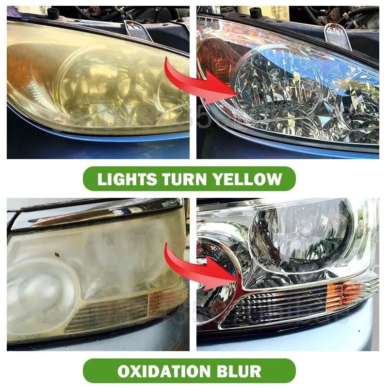 image-Car Headlight Restoration Polishing Kits Headlamp Scratch Remover Repair Cleaning Paste Remove Oxidation Headlight Polish Liquid